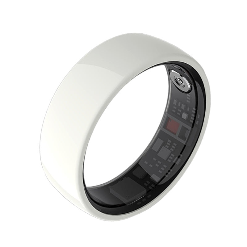 Y-10pro+ smart ring sleep monitoring AI blood oxygen and heart rate monitoring exercise health smart ring (Ceramics)