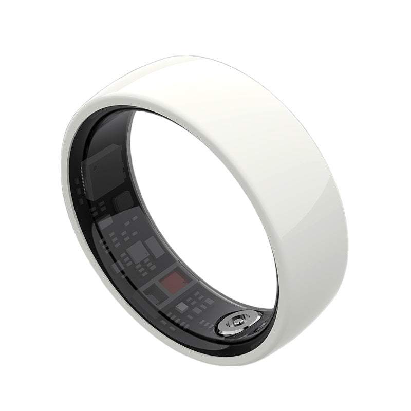 Y-10pro+ smart ring sleep monitoring AI blood oxygen and heart rate monitoring exercise health smart ring (Ceramics)